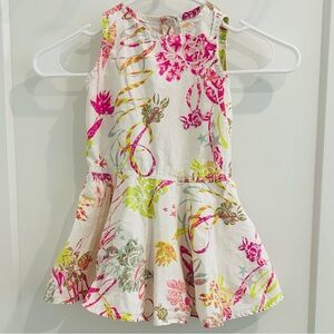 CAKEWALK mini Sleeveless Fun Print Sun Dress 💯% Cotton |Size 24 months